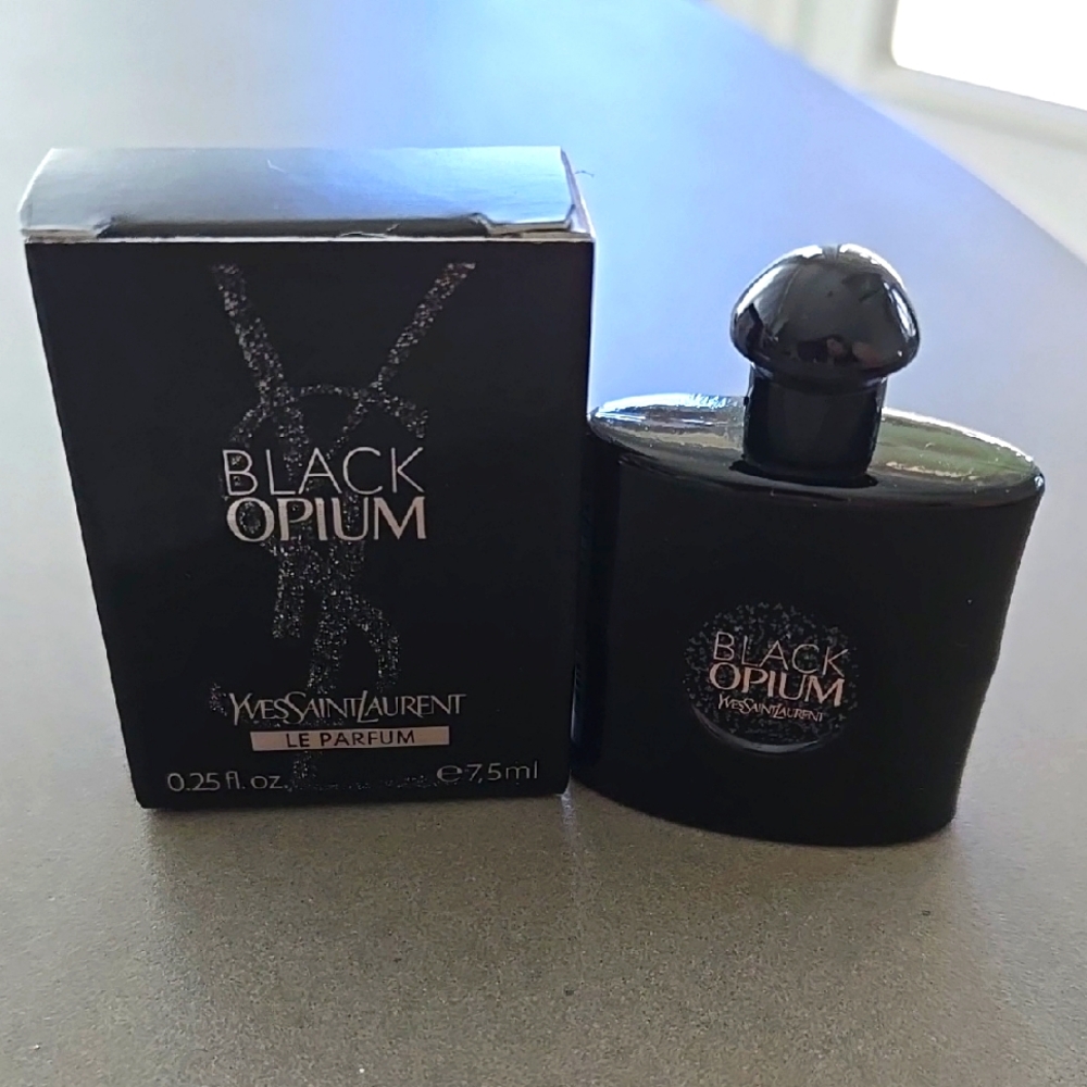 New In Box Yves Saint Laurent Black Opium Collectible Bottle